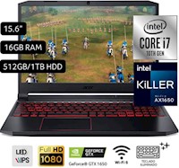 Laptop Gamer Nitro 5 Intel CI7-10750H 16GB 512GB AN515-55-77QB